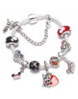 Srebrny Mickey Minnie Charm bransoletki z ładnym Marano koraliki Fit oryginalny grzywny bransoletka dla dzieci specjalny prezent