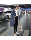 Bluza z kapturem płaszcz damski długie kurtki Parka oversize kolor kurtka średniej długości kobiety zima gruba kurtka dół kurtki