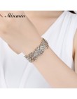 Minmin złoty/srebrny kolor bransoletki dla kobiet kryształ Rhinestone tenis Chain Link bransoletki bransoletki ślubne biżuteria 
