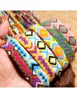 Moon girl brazylia Boho plecione bransoletki dla kobiet przyjaźń czeski Handweave Cotton Rope tanie etniczne urok Pulseras Drops