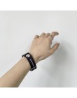 HZ 2020 fajny facet Punk Rainbow Canvas bransoletka regulowany Hip Hop Nylon pleciony pasek bransoletka dla kobiet Man para Part