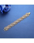 Minmin złoty/srebrny kolor bransoletki dla kobiet kryształ Rhinestone tenis Chain Link bransoletki bransoletki ślubne biżuteria 