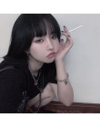HZ 2019 fajny zamek krzyż Punk Rock Chain regulowana bransoletka długi łańcuch stop srebra stal metalowa linia dla kobiet biżute