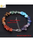 CSJA 7 Chakra Reiki bransoletki damskie Chain Link karabińczyk Healing Balance naturalny Chip kamień koraliki medytacja Rainbow 