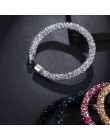 RscvonM Exquisite kryształ bransoletka mankietowa marki otwarte bransoletki typu bangle Pulseira Feminina dla kobiet Bijoux nowa
