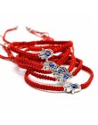 Ręcznie plecione liny Lucky bransoletka z czerwonego sznurka Evil Eye Charm bransoletki dla kobiet przynoszą szczęście spokojny 