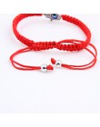 Ręcznie plecione liny Lucky bransoletka z czerwonego sznurka Evil Eye Charm bransoletki dla kobiet przynoszą szczęście spokojny 