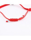 Ręcznie plecione liny Lucky bransoletka z czerwonego sznurka Evil Eye Charm bransoletki dla kobiet przynoszą szczęście spokojny 