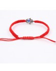 Ręcznie plecione liny Lucky bransoletka z czerwonego sznurka Evil Eye Charm bransoletki dla kobiet przynoszą szczęście spokojny 