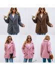 Nadafair Casual pluszowy płaszcz zimowy polar Plus rozmiar ciepły gruby kurtka ze sztucznego futra płaszcz kobiety kieszenie plu