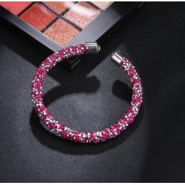 RscvonM Exquisite kryształ bransoletka mankietowa marki otwarte bransoletki typu bangle Pulseira Feminina dla kobiet Bijoux nowa