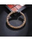 RscvonM Exquisite kryształ bransoletka mankietowa marki otwarte bransoletki typu bangle Pulseira Feminina dla kobiet Bijoux nowa