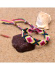 Moon girl brazylia Boho plecione bransoletki dla kobiet przyjaźń czeski Handweave Cotton Rope tanie etniczne urok Pulseras Drops