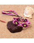 Moon girl brazylia Boho plecione bransoletki dla kobiet przyjaźń czeski Handweave Cotton Rope tanie etniczne urok Pulseras Drops