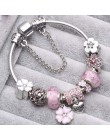 TOGORY New Fashion Grystal & Glass słonecznik Dangles Charm bransoletka Fit wąż łańcuch DIY delikatna bransoletka dla damska biż