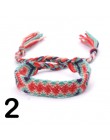 Moon girl brazylia Boho plecione bransoletki dla kobiet przyjaźń czeski Handweave Cotton Rope tanie etniczne urok Pulseras Drops