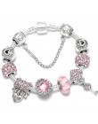 TOGORY New Fashion Grystal & Glass słonecznik Dangles Charm bransoletka Fit wąż łańcuch DIY delikatna bransoletka dla damska biż