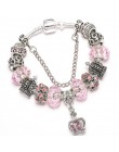 TOGORY New Fashion Grystal & Glass słonecznik Dangles Charm bransoletka Fit wąż łańcuch DIY delikatna bransoletka dla damska biż