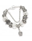 TOGORY New Fashion Grystal & Glass słonecznik Dangles Charm bransoletka Fit wąż łańcuch DIY delikatna bransoletka dla damska biż