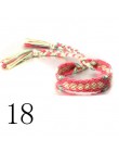 Moon girl brazylia Boho plecione bransoletki dla kobiet przyjaźń czeski Handweave Cotton Rope tanie etniczne urok Pulseras Drops