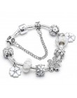 TOGORY New Fashion Grystal & Glass słonecznik Dangles Charm bransoletka Fit wąż łańcuch DIY delikatna bransoletka dla damska biż