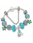 TOGORY New Fashion Grystal & Glass słonecznik Dangles Charm bransoletka Fit wąż łańcuch DIY delikatna bransoletka dla damska biż