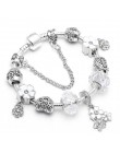 TOGORY New Fashion Grystal & Glass słonecznik Dangles Charm bransoletka Fit wąż łańcuch DIY delikatna bransoletka dla damska biż