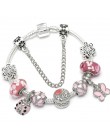 TOGORY New Fashion Grystal & Glass słonecznik Dangles Charm bransoletka Fit wąż łańcuch DIY delikatna bransoletka dla damska biż