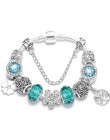 TOGORY New Fashion Grystal & Glass słonecznik Dangles Charm bransoletka Fit wąż łańcuch DIY delikatna bransoletka dla damska biż