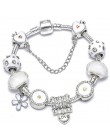 TOGORY New Fashion Grystal & Glass słonecznik Dangles Charm bransoletka Fit wąż łańcuch DIY delikatna bransoletka dla damska biż