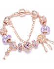 TOGORY New Fashion Grystal & Glass słonecznik Dangles Charm bransoletka Fit wąż łańcuch DIY delikatna bransoletka dla damska biż