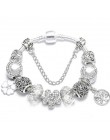 TOGORY New Fashion Grystal & Glass słonecznik Dangles Charm bransoletka Fit wąż łańcuch DIY delikatna bransoletka dla damska biż