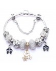 TOGORY New Fashion Grystal & Glass słonecznik Dangles Charm bransoletka Fit wąż łańcuch DIY delikatna bransoletka dla damska biż