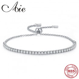 Moda 925 Sterling Silver regulowany urok bransoletki z musujące jak kryształ cyrkon dla kobiety biżuteria prezent
