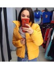 FORERUN Fashion Bubble Coat solidny standardowy kołnierz ponadgabarytowy krótka kurtka zimowa jesień kobiet rozdymka kurtka Park