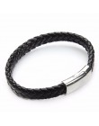 2018 ograniczona Pulseira Masculina Pulseira Feminina 21cm pleciona skóra pu bransoletki dla bransoletka i bransoletka moda męsk