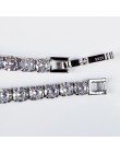 Solidna 925 sterling silver 4mm 18cm CZ bransoletka tenisowa bransoletka dla kobiet biżuteria ślubna hurtownia party prezent S47