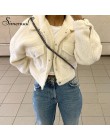 Simenual przytulne Faux Lambswool kurtki z polaru damskie jesienne zimowe ciepłe modne płaszcze z długim rękawem Casual kieszeń 