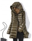 7XL Winter Woman wyściełana długa kurtka z kapturem biała kaczuszka żeński płaszcz Ultra lekkie cienkie solidne kurtki płaszcz p
