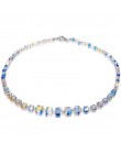 2019 moda lato kwadratowe kryształy Link Chain Stretch Charm bransoletki dla kobiet regulowana strona biżuteria Pulseras Mujer