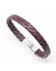 2018 ograniczona Pulseira Masculina Pulseira Feminina 21cm pleciona skóra pu bransoletki dla bransoletka i bransoletka moda męsk