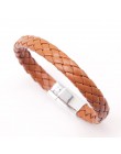2018 ograniczona Pulseira Masculina Pulseira Feminina 21cm pleciona skóra pu bransoletki dla bransoletka i bransoletka moda męsk