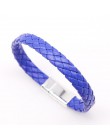 2018 ograniczona Pulseira Masculina Pulseira Feminina 21cm pleciona skóra pu bransoletki dla bransoletka i bransoletka moda męsk