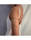 Złote Boho/srebrne liście bransoleta na ramię dla kobiet miłość bransoletka w stylu Retro bransoletka biżuteria kobiet Charms br