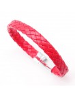2018 ograniczona Pulseira Masculina Pulseira Feminina 21cm pleciona skóra pu bransoletki dla bransoletka i bransoletka moda męsk