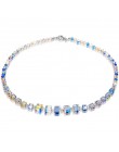 2019 moda lato kwadratowe kryształy Link Chain Stretch Charm bransoletki dla kobiet regulowana strona biżuteria Pulseras Mujer