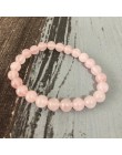 8mm czarny onyks Rhodonite Rose quartz zroszony nadgarstek mężczyźni z kamieniem naturalnym dla kobiet zestawy bransoletek wieżo