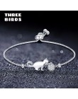 Trendy cyrkonia srebrny kryształ kot i piłka uroku bransoletki dla kobiet modna biżuteria koreańska prezent pulseras mujer moda 