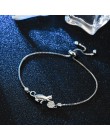 Trendy cyrkonia srebrny kryształ kot i piłka uroku bransoletki dla kobiet modna biżuteria koreańska prezent pulseras mujer moda 
