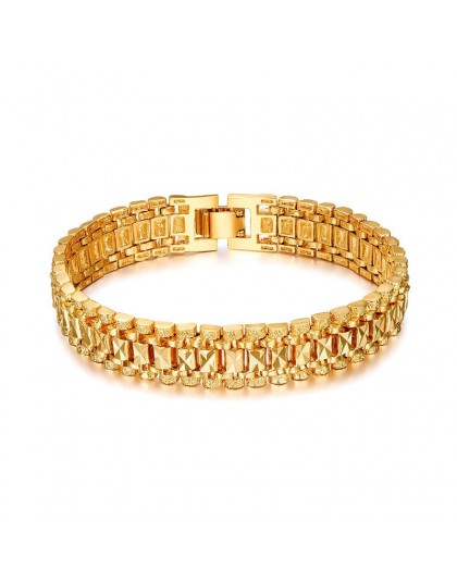Chunky męskie łańcuch ręczny bransoletki męskie hurtownia Bijoux srebrny/złoty kolor chain Link bransoletka dla mężczyzn biżuter